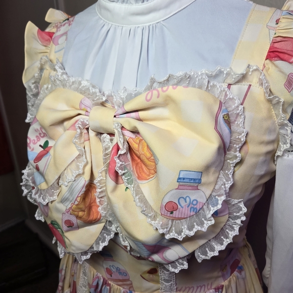 NWT Glitter Tale Sweet Peach Lolita Dress Set - Picture 10 of 16